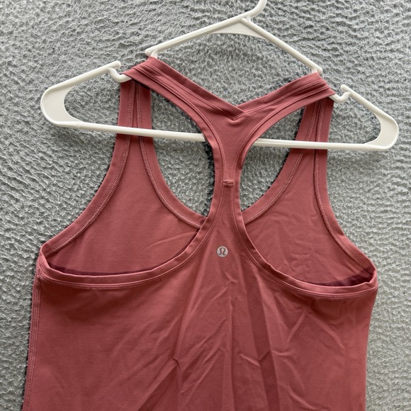 Lululemon Top Womens 4 Pink Cool Racerback II Tank Yoga Jogging Gym Sports - Picture 5 of 6